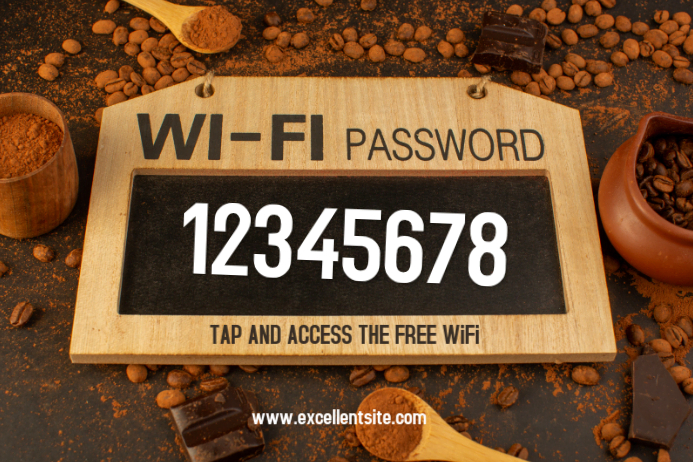 Brown WiFi Access Label Template | PosterMyWall