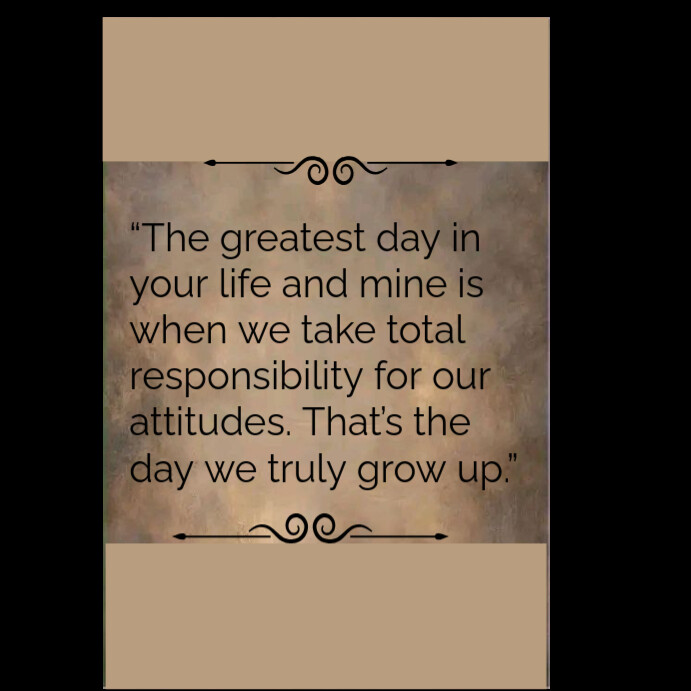 Wisdom Posts Brown Wisdom Quotes Instagram Post Template | PosterMyWall