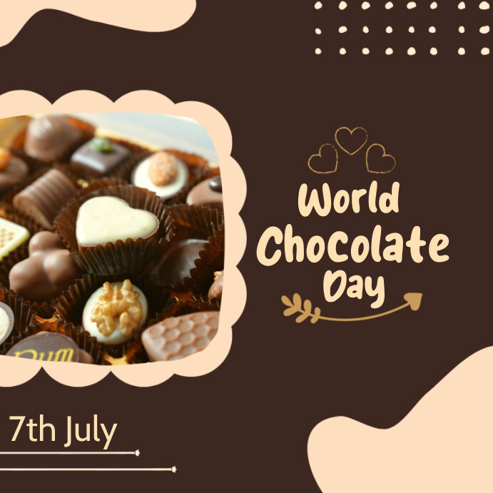 Copy of Brown World Chocolate Day Instagram Post | PosterMyWall