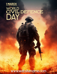 World Civil Defence Day Posters Template | PosterMyWall