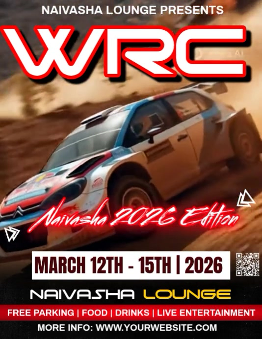Brown Wrc Safari Rally Flyer (us Letter) Template | PosterMyWall
