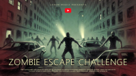 Brown Zombie Escape Challenge YouTube Thumbnail template