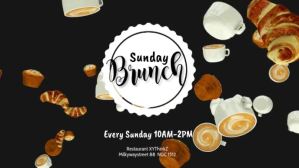 Sort Sunday Brunch Facebook Cover Video Template