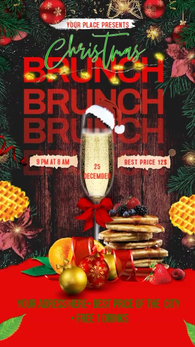 Brunch Digitale Vertoning (9:16) template