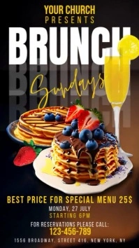 Brunch Digitalt display (9:16) template