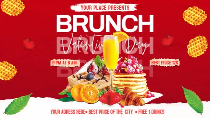 Brunch Pantalla Digital (16:9) template