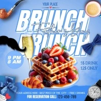 Brunch Father's Day Instagram Post template