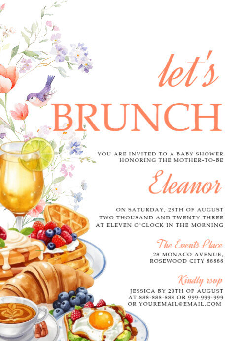 Brunch Invitation Template | PosterMyWall