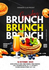 Brunch Sunday flyer A1 template