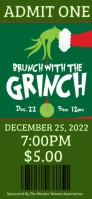 Christmas Brunch Grinch Ticket Snapchat Geofilter template