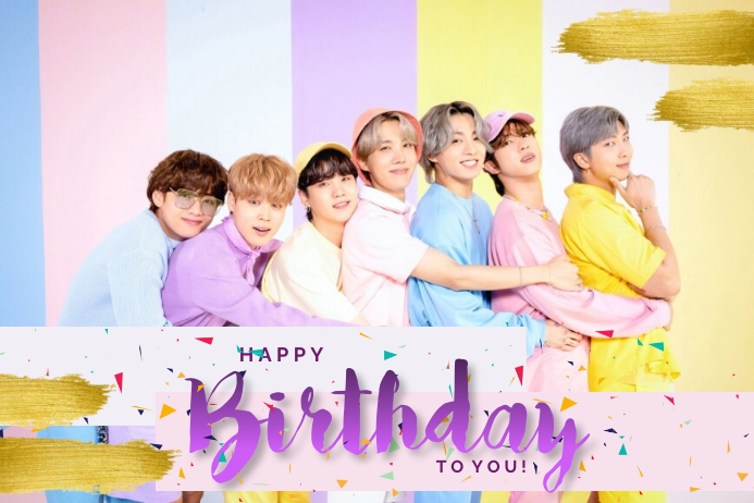 Bts Birthday Card Printable Free Bts Birthday Card Printable Free