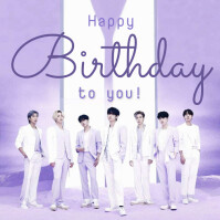 Bts happy birthday template | PosterMyWall