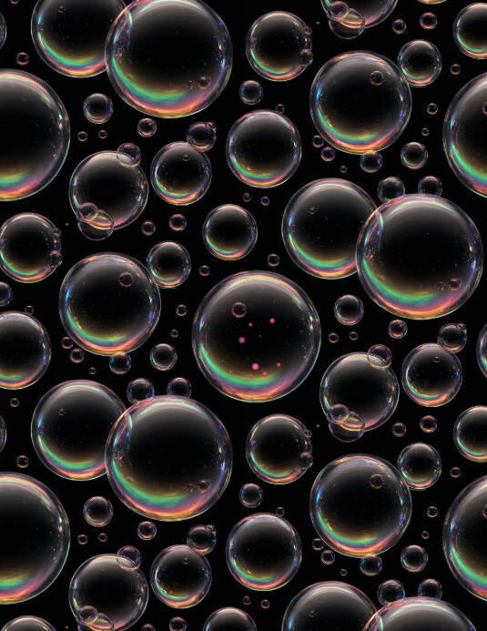 Bubble Circle Texture Flyer (US Letter) template