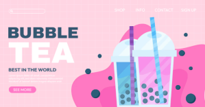 Purple Bubble Tea Facebook Post Template | PosterMyWall