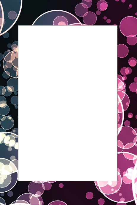 bubbles party prop frame template postermywall