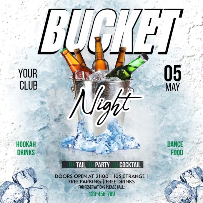 Copy of Bucket Night Instagram Post | PosterMyWall