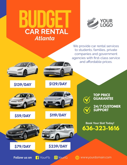 Budget Car Rental Flyer Template PosterMyWall