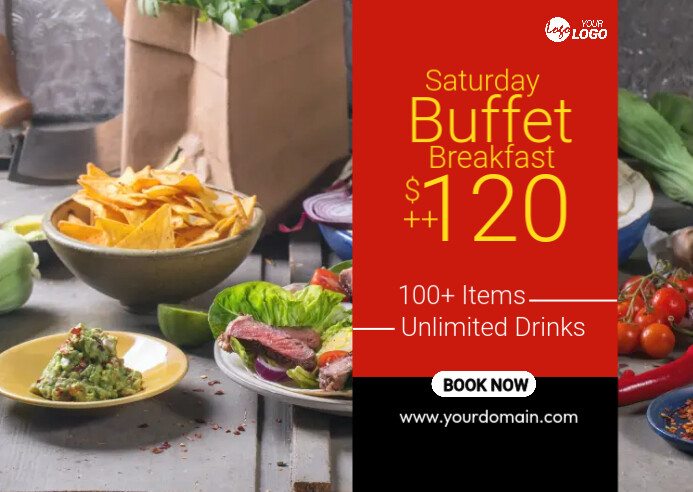 Buffet Food Postcard Template | PosterMyWall