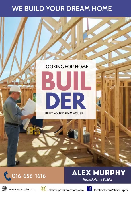 build your dream house real estate companey Template | PosterMyWall