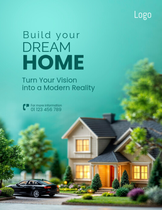 Copy of Build Your Dream House With Editable Real Estate Poster Flyer ...