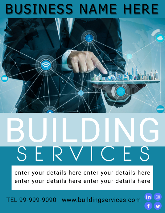 BUILDERS Flyer (US Letter) template