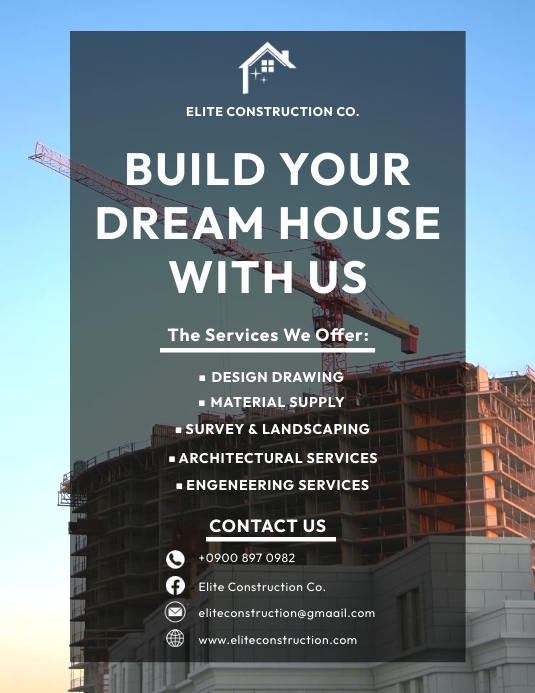 Building & construction flyers Template | PosterMyWall