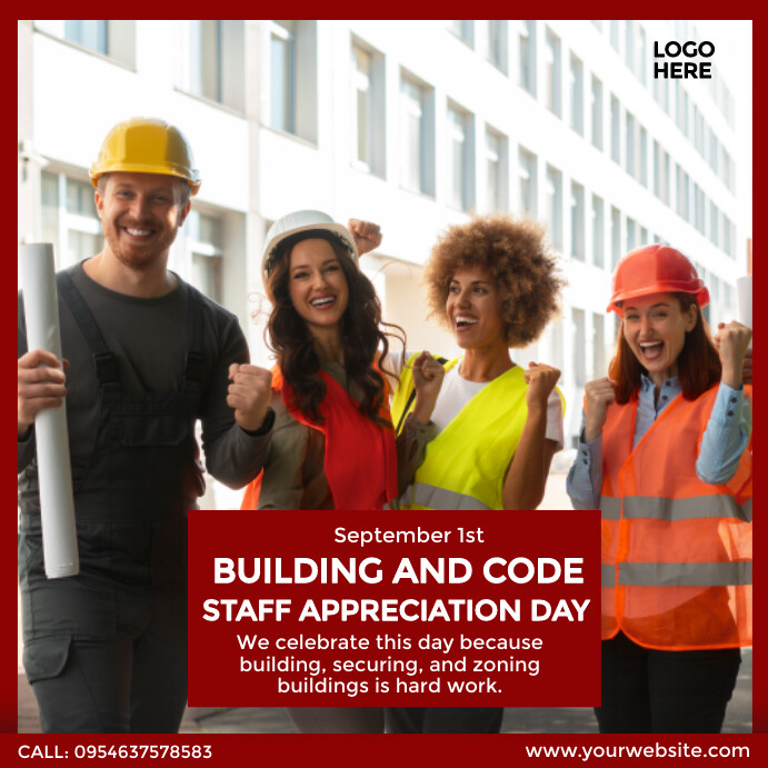Building and Code Staff Appreciation Day Template PosterMyWall