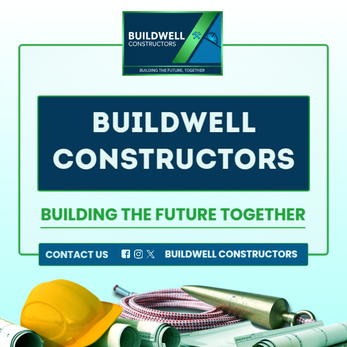 BUILDWELL CONSTRUCTORS BRAND Instagram Post template