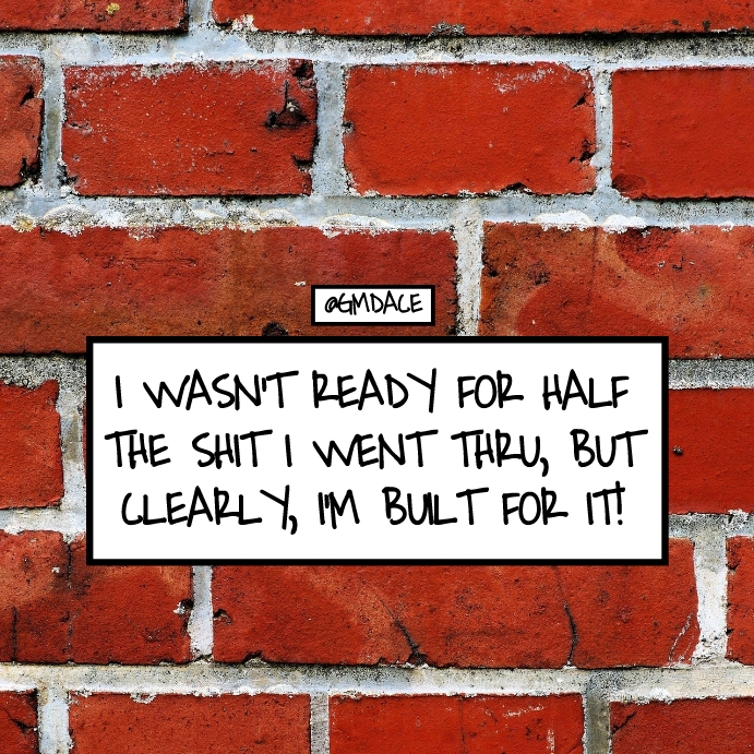 BUILT FOR IT Instagram Post template