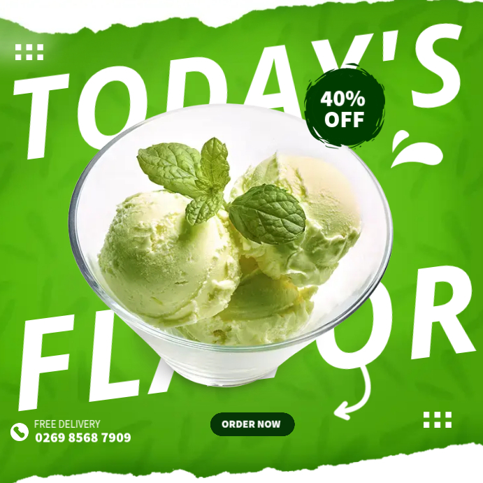 Plantilla de Buko Pandan Ice Cream | PosterMyWall