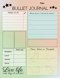 Bullet Journal Leaf Template PosterMyWall
