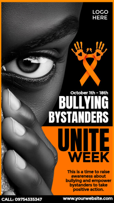 Bullying Bystanders Unite Week Ad Template | PosterMyWall