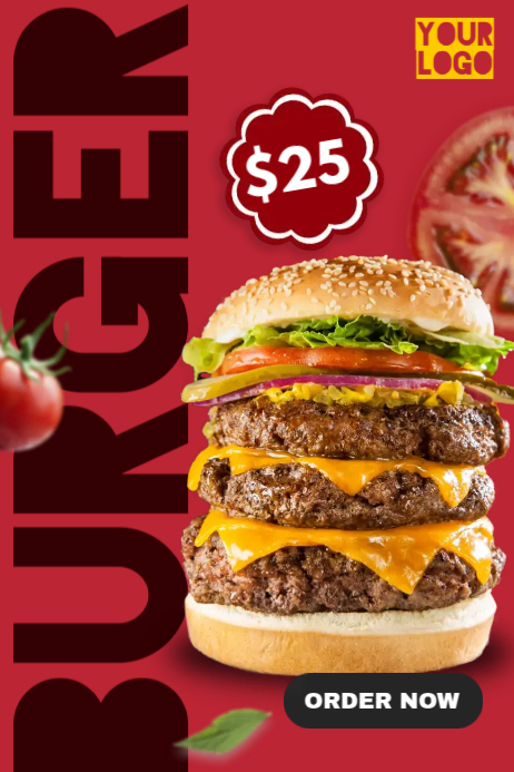 Burger Ads Template | PosterMyWall
