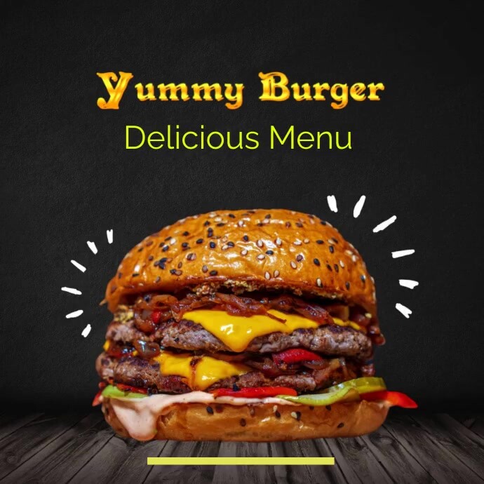 Burger Template PosterMyWall