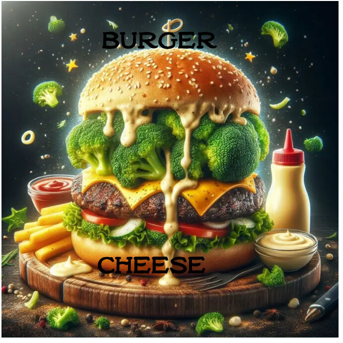 Burger Instagram Post template