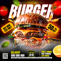 BURGER Instagram Post template