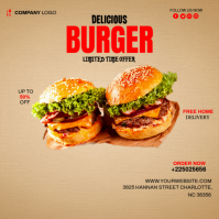BURGER Instagram Post template