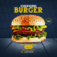 BURGER Instagram Post template