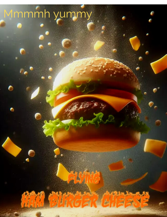Burger Flyer (US Letter) template