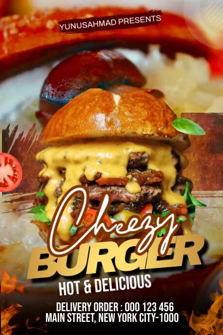 Burger Double Menu Templat | PosterMyWall