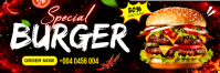 Schwarz Burger Promotion Banner 2 × 6' Template