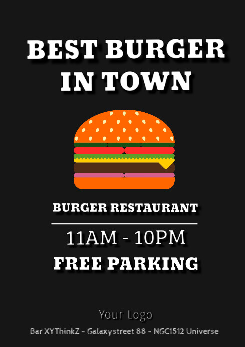 Brosur Promosi Makanan Cepat Saji Brosur Templat Postermywall