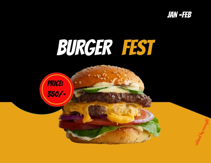 burger fest template | PosterMyWall