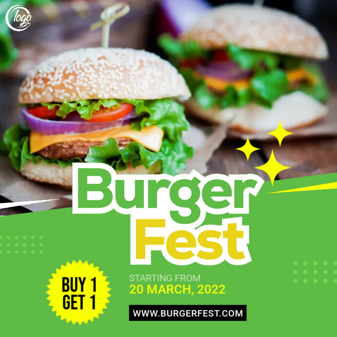 Plantilla de Burger fest template | PosterMyWall