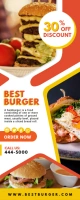 Burger Joint Restaurant Roll up Banner template