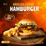 Burger Menu Video Ads template