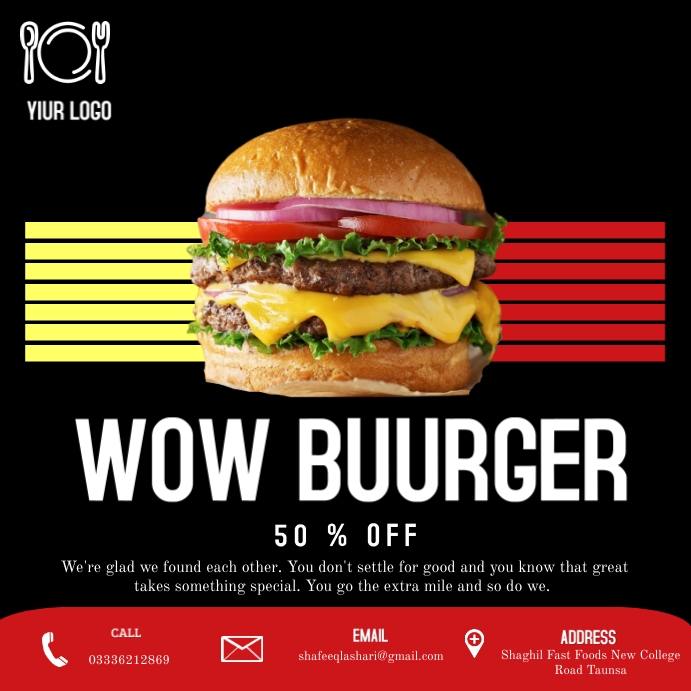 Bugger Point Design Burger Point Template | PosterMyWall