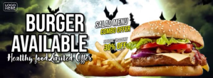 Burger Promotion Video Zdjęcie w tle na Facebooka template