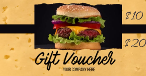 橙色 Gift Voucher Facebook Shared Image Template