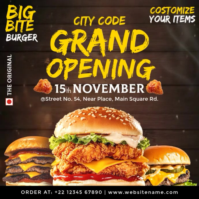 Restaurant Grand Opening Template | PosterMyWall